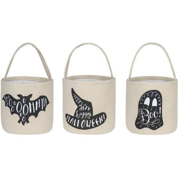 3 Piece Halloween Trick or R Treat Bucket‎ Candy
